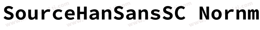 SourceHanSansSC Nornmal字体转换
